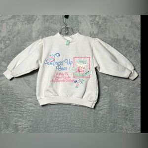 Vintage Buster‎ Brown Sweatshirt Sweater Girls 24 Months Bear Embroidered USA